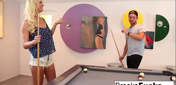  Brooke plays sexy billiards with Van&039;s balls